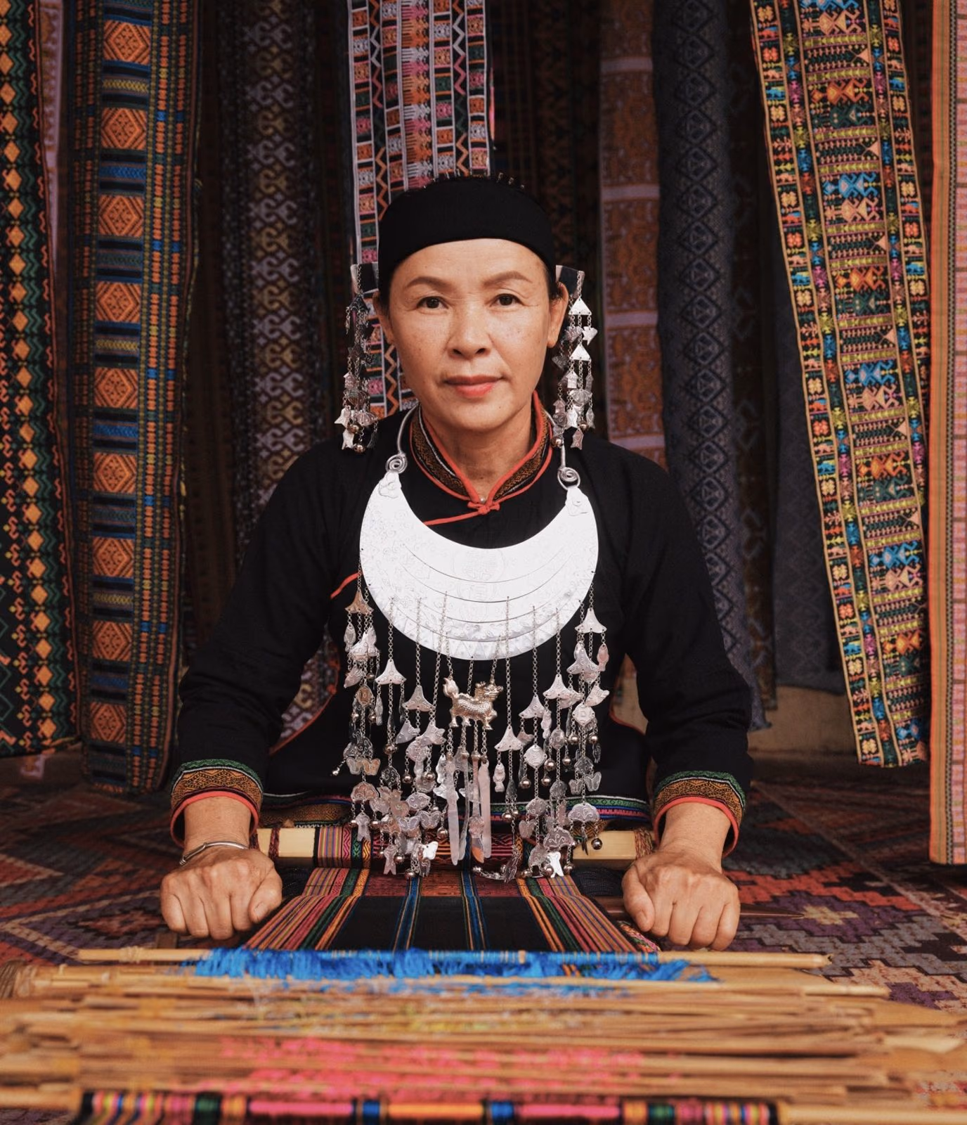 Traditional Li culture in the palm forest at Areca Manor, Hainan