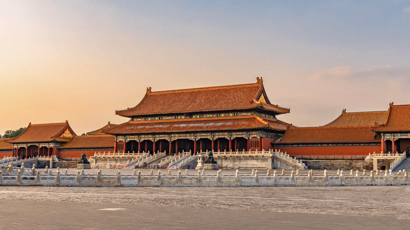 The golden rooftops of the Forbidden City, Beijing