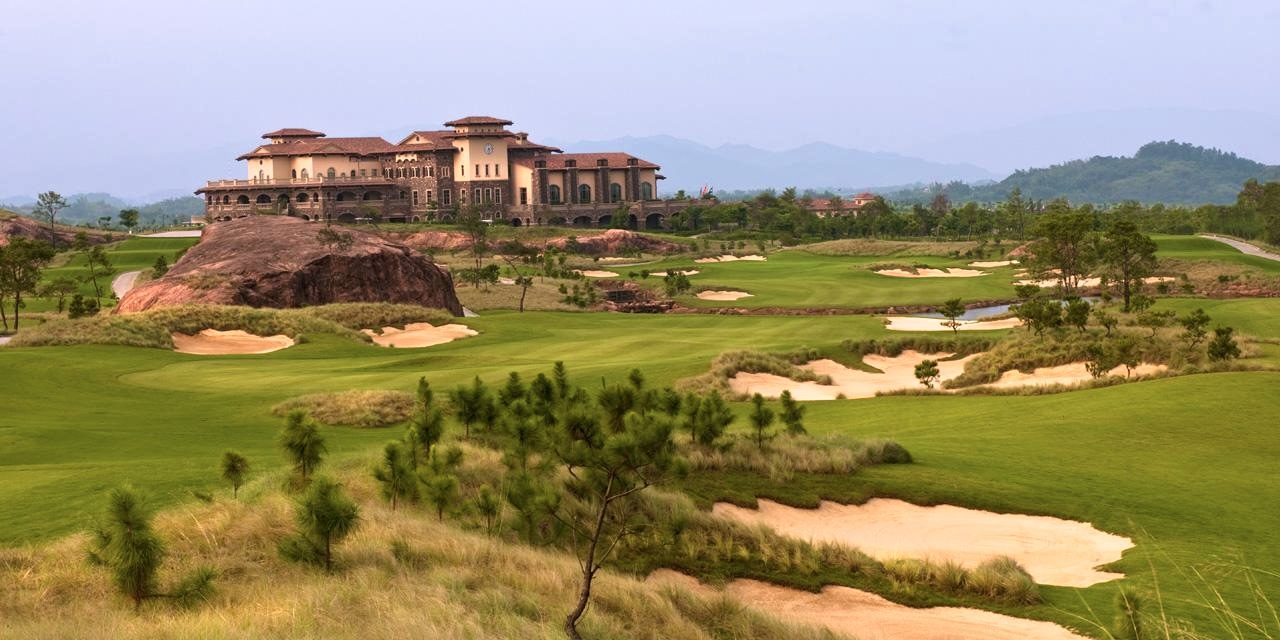 The lakeside course at Lion Lake, Qingyuan